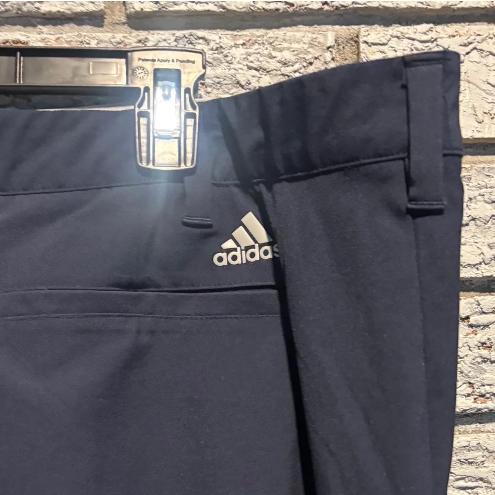 Adidas Mens Golf Shorts Navy Blue Performance Textured Flat Front Size 44